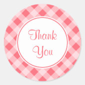 Danke Gingham Kitchen Stickers (Vorderseite)