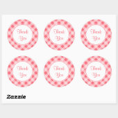 Danke Gingham Kitchen Stickers (Blatt)