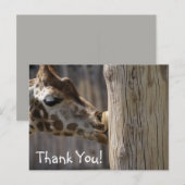 Danke Giraffe Kisses Postkarte (Vorne/Hinten)