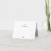 Danke, Girl First Heilige Kommunion pink Weiß Dankeskarte (Rückseite)