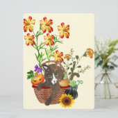 Danke Giving Feiertagskarte (Stehend Vorderseite)