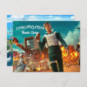 Danke Giving Fornite Postkarte (Vorne/Hinten)