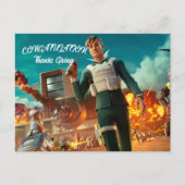 Danke Giving Fornite Postkarte (Vorderseite)