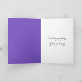 Danke Glasflügelschmetterling Auf Lavendel Karte (Innenseite)