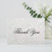 Danke, - Glit toll - schillerndes zu kardieren Dankeskarte (Stehend Vorderseite)