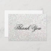 Danke, - Glit toll - schillerndes zu kardieren Dankeskarte (Vorne/Hinten)