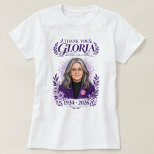 Danke Gloria Feministische Ikone Tribut 1934-2026  T-Shirt
