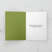 Danke, Gnomes mit alter Uhr Karte (Innenseite)