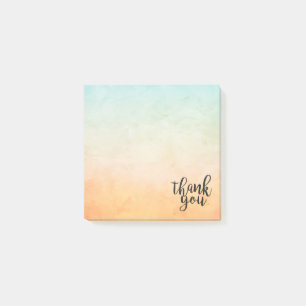 Danke Gold Liebe Herz Aquarell Post-it Klebezettel