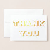Danke, Gold oder Silber Folienkarte (Vorderseite mit Umschlag)
