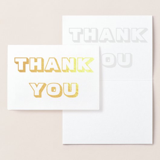 Danke, Gold oder Silber Folienkarte (Anzeige)
