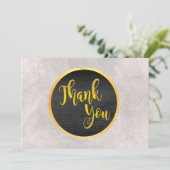 Danke Gold Wedding White Marmor (Stehend Vorderseite)