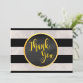 Danke Gold Wedding White Marmor (Stehend Vorderseite)