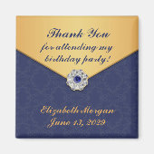 Danke Golden Damask Magnet (Vorne)