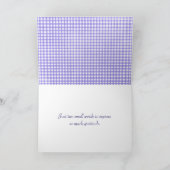 Danke Golden Retriever auf Gingham (Innenseite)