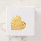 "Danke" Golden Silver handgeschrieben Geschenkanhänger (Mit Box)