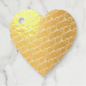 "Danke" Golden Silver handgeschrieben Geschenkanhänger (Vorderseite)