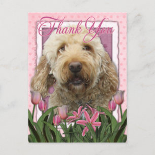 Danke - Goldendoodle Postkarte