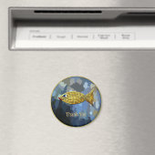 "Danke" Goldfisch-Fliesen-Design Magnet (In Situ (Geschirrspüler))