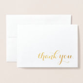 Danke, Goldfolie Folienkarte (Vorderseite mit Umschlag)