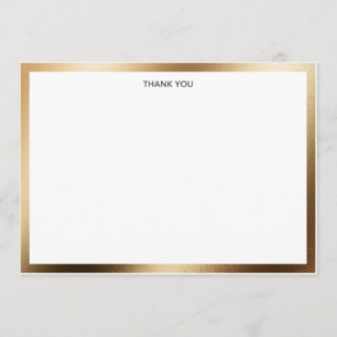 Danke, Goldgrenze zu kardieren Dankeskarte