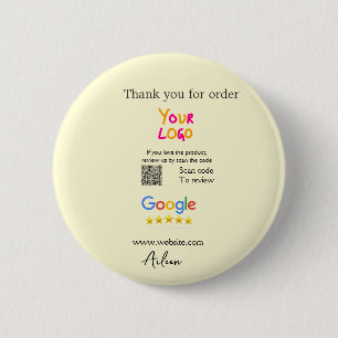 Danke Google Bewertungs-Scan-QR Geschäft Button