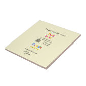 Danke Google Bewertungs-Scan-QR Geschäft Fliese (Seite)