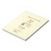 Danke Google Bewertungs-Scan-QR Geschäft Notizblock (Rotiert)