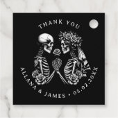 Danke Gothic Wedding Geschenkanhänger (Rückseite)
