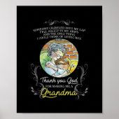 Danke Gott, dass du mir ein Oma gemacht hast Poster (Vorne)