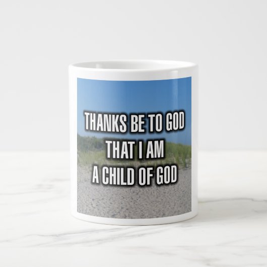 Danke Gott, dass ich ein Kind Gottes bin Tasse (Vorderseite)