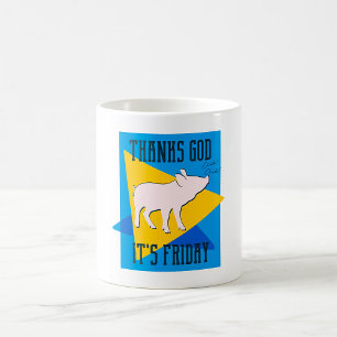 Danke Gott es ist Freitag Kaffeetasse