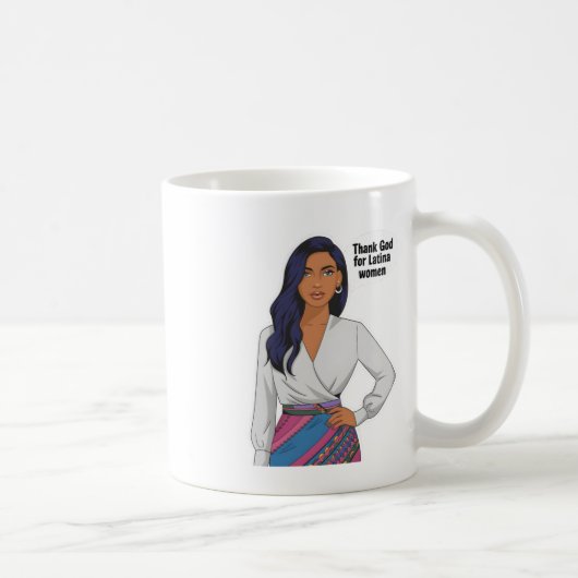 Danke Gott für die Frau Sticker Kaffeetasse (Rechts)