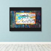 Danke Gott Leinwanddruck (Insitu (Holzboden))