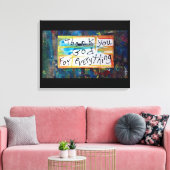 Danke Gott Leinwanddruck (Insitu (Wohnzimmer))