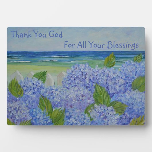 Danke Gott Seashore Fotoplatte (Vorderseite)