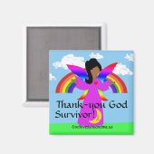 Danke Gott Überlebende! Magnet (Vorderseite/Rückseite)