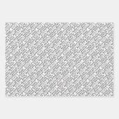 Danke Gracias Arigato Geschenkpapier Set (Vorderseite)