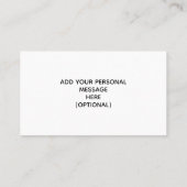 Danke Gracias Arigato Schwarz-weiß Dankbarkeit Visitenkarte (Rückseite)