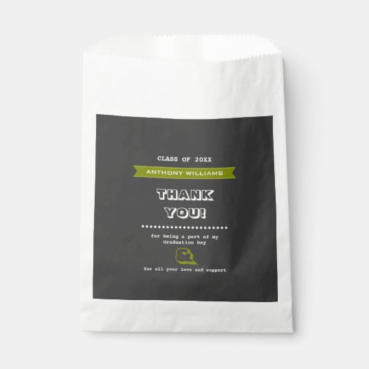 Danke | Graduierungspartei Custom Geschenktütchen (Vorderseite)