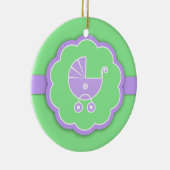 Danke Green Baby Shower Fevor Ornament (Rechts)