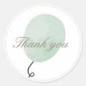 Danke, Green Balloon Sticker (Vorderseite)