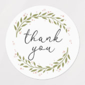 Danke, Greenery Etiketten (Design 2)