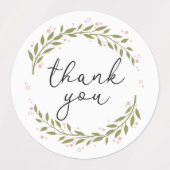 Danke, Greenery Etiketten (Design 1)