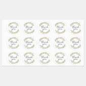 Danke, Greenery Etiketten (Blatt)