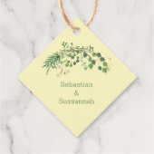 Danke Greenery Tiny Blume Wreath Geschenkanhänger (Rückseite)