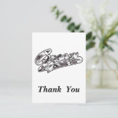 Danke/Groom Postkarte (Stehend Vorderseite)