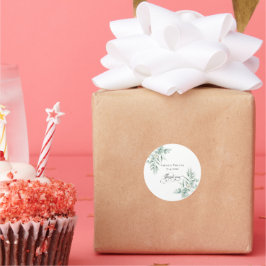 Danke Grünlaub-Aufkleber Runder Aufkleber