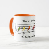 Danke Guido von Arezzo Tasse (Vorderseite Links)