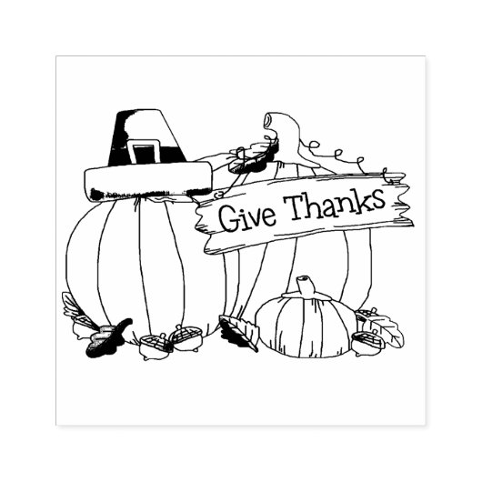 Danke Gummistempel (Prägung)